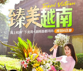 臻美越南—下龍灣、河內休閑6日游